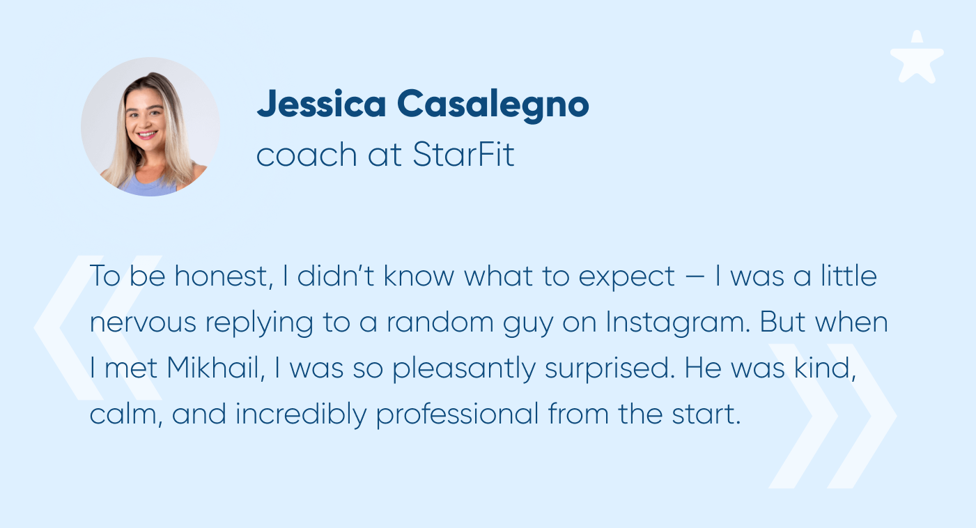 StarFit trainer Jessica Casalegno
